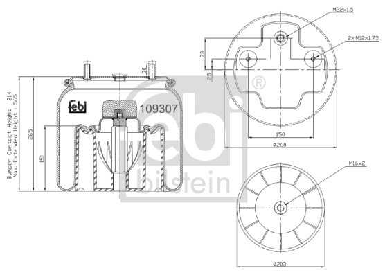 Bellow, air suspension
